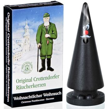 Crottendorfer Räucherkerzen Set Ziegenbein  Willy Weihrauch + Weihn. Weihrauch 24 Kegel