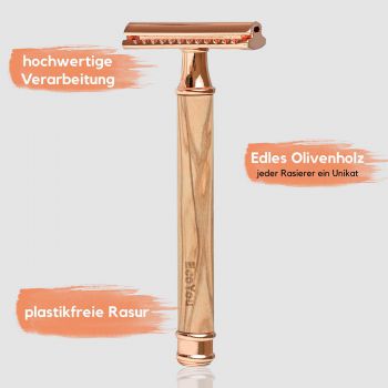 Rasierhobel EcoYou® | Rosé für Damen inkl.10 Klingen Rasierhobel EcoYou® | Rosé für Damen inkl.10 Klingen