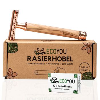 Rasierhobel EcoYou® | Rosé für Damen inkl.10 Klingen Rasierhobel EcoYou® | Rosé für Damen inkl.10 Klingen
