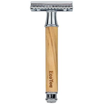 Rasierhobel von EcoYou® | Olivenholz  inkl.10 Klingen Rasierhobel von EcoYou® | Olivenholz  inkl.10 Klingen