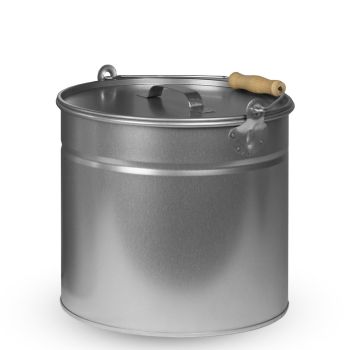 Preview: 15 Liter Metall Eimer | Ascheeimer | verzinkt (Größe 2) Preview: 15 Liter Metall Eimer | Ascheeimer | verzinkt (Größe 2)