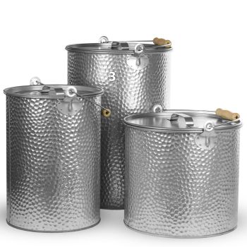 Preview: 25 Liter Metall Eimer | Ascheeimer | verzinkt - gehämmert silber (Größe 3) Preview: 25 Liter Metall Eimer | Ascheeimer | verzinkt - gehämmert silber (Größe 3)