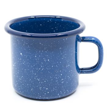 Preview: Emaille Geschirr | Kinder | blau-weiß gesprenkelt Preview: Emaille Geschirr | Kinder | blau-weiß gesprenkelt