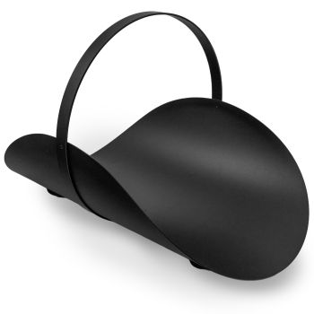 Preview: Holzträger | Kaminkorb | schwarz | oval Preview: Nostalgie Holzträger | Kaminkorb