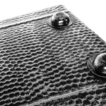 Preview: Nostalgie Holzträger | Kaminkorb | schwarz-silber Preview: Nostalgie Holzträger | Kaminkorb