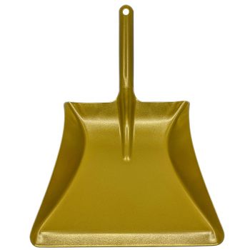 Preview: Kehrschaufel Metall brilliantgold pulverlackiert 10 Stück Preview: Kehrschaufel Metall Gold