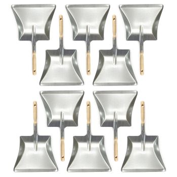 Preview: Kehrschaufel mit Holzgriff 10 Stück Preview: Kehrschaufel mit Holzgriff 10 Stück