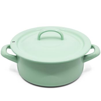 Preview: Emaille Kochtopf  | mint | Ø 20 cm Preview: Emaille Kochtopf  | mint | Ø 20 cm