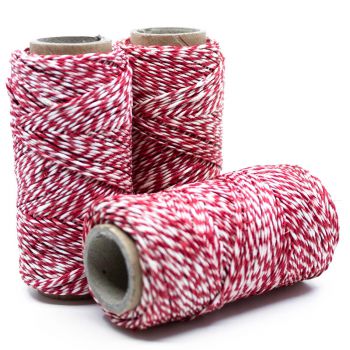 Preview: Schinkenfaden Spule | 3 x 50 g | rot-weiss Preview: Schinkenfaden Spule | 3 x 50 g | rot-weiss