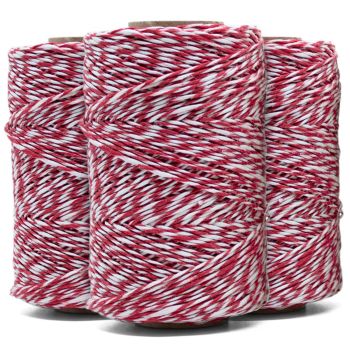 Preview: 3 x Schinkenfaden | a' 100g | Spule rot-weiss Preview: 3 x Schinkenfaden | a' 100g | Spule rot-weiss