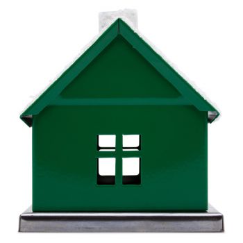 Räucherhaus aus Beierfeld Erzgebirge für Räucherkerzen Größe M | Farbe grün