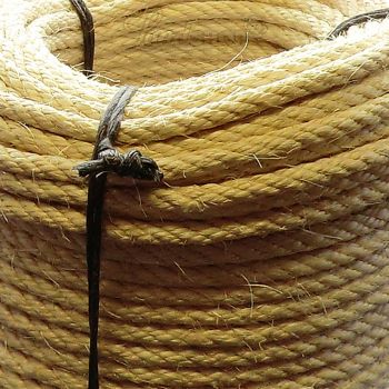 Preview: 100m Sisal-Seil natur Durchmesser 8mm Preview: 100m Sisal-Seil natur Durchmesser 8mm