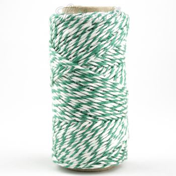 Preview: Wurstbindfaden 4 x a' 50g | Spule | rot-weiss | blau-weiss | grün-weiss | gelb-weiss Preview: Wurstgarn 50g grün/weiß