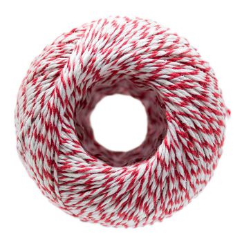 Preview: Wurstbindfaden | 2 Knäuele | rot-weiss Preview: Wurstbindfaden rot/weiß