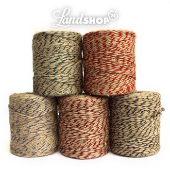 Preview: 1 x 100m Rolle Gartenschnur Jute versch. Farben Preview: 1 x 100m Rolle Gartenschnur Jute versch. Farben