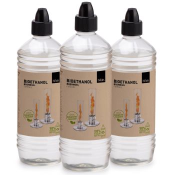 Preview: höfats Brenngel Bioethanol 3 x 1L Flasche Preview: höfats Brenngel Bioethanol 3 x 1L Flasche