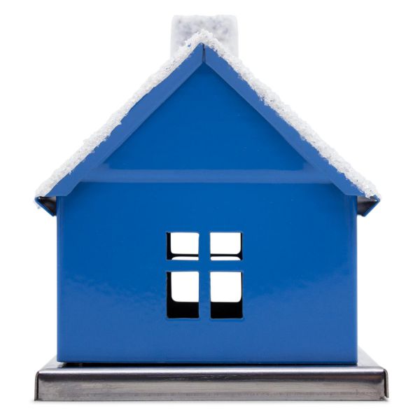 Räucherhaus aus Beierfeld Erzgebirge für Räucherkerzen Größe M | Farbe blau