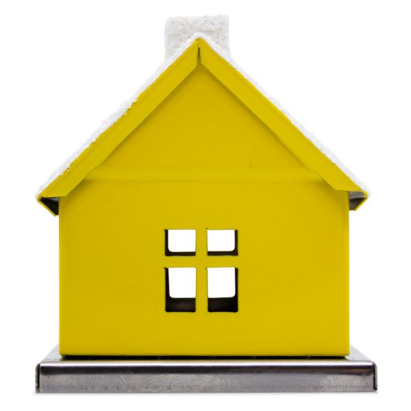 Räucherhaus aus Beierfeld Erzgebirge für Räucherkerzen Größe M | Farbe gelb