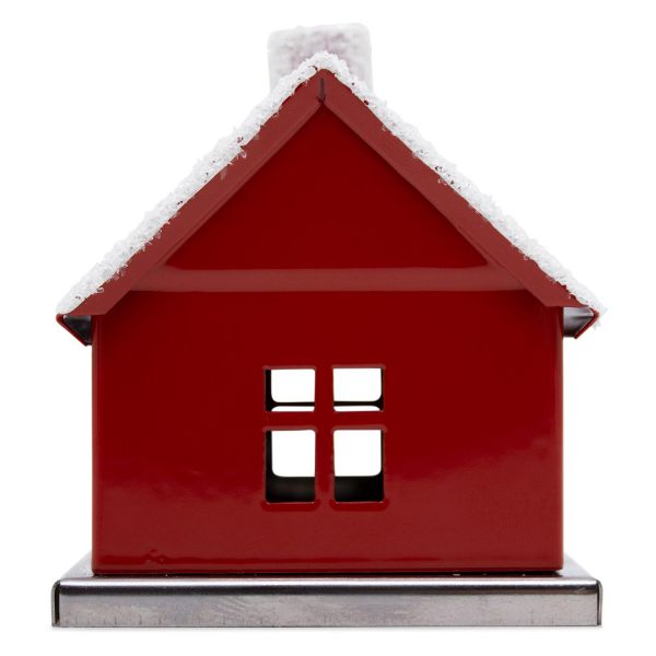 Räucherhaus aus Beierfeld Erzgebirge für Räucherkerzen Größe M | Farbe rot