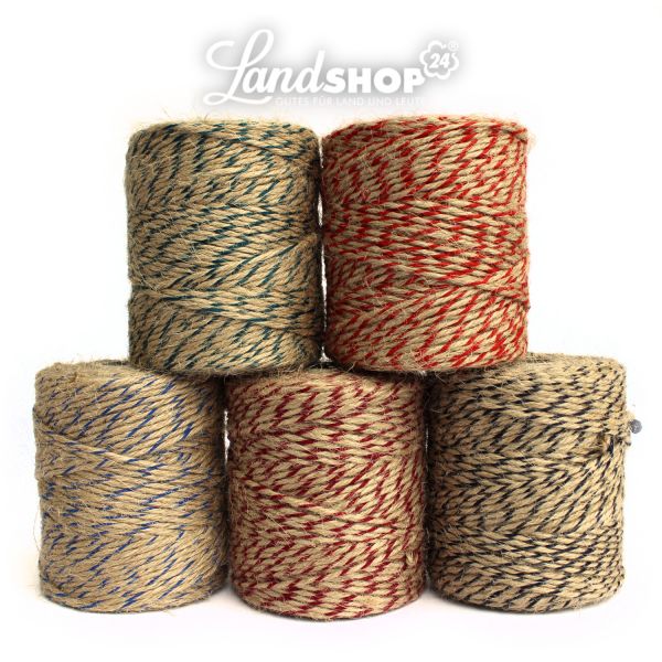 1 x 100m Rolle Gartenschnur Jute versch. Farben 1 x 100m Rolle Gartenschnur Jute versch. Farben