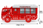 Preview: Feuerwehr Räucherauto aus Metall | Rot-Silber | Neuheit 2026