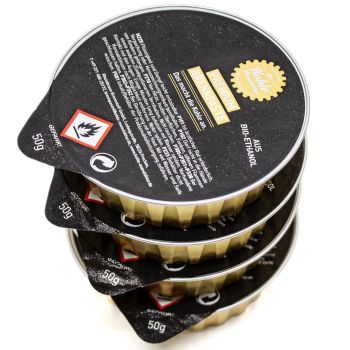 Preview: Premium Brennpaste 4 × 50 g | Grillanzünder für Anzündkamin & Grill