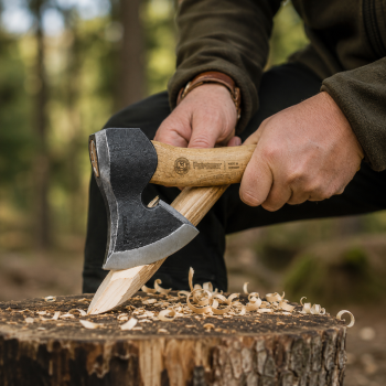 Preview: Petromax Schnitzbeil | Handgeschmiedetes Bushcraft Beil Made in Germany