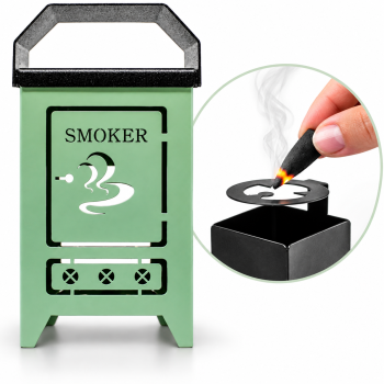Räucherkerzen-Smoker aus Metall Grün/Schwarz | Schürer