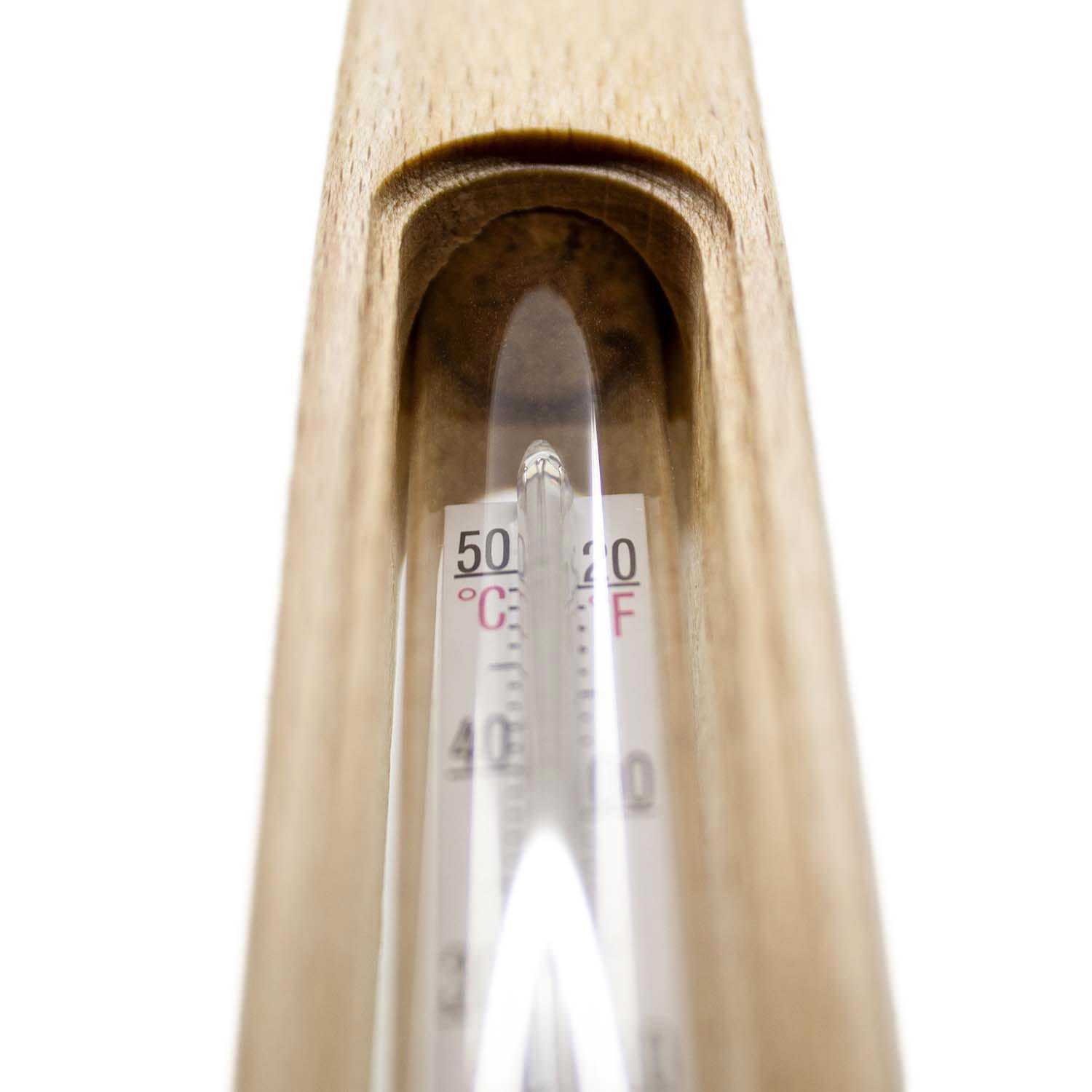 Celsius Holz Holzthermometer Fahrenheit 25 cm Nostalgie Badethermometer 