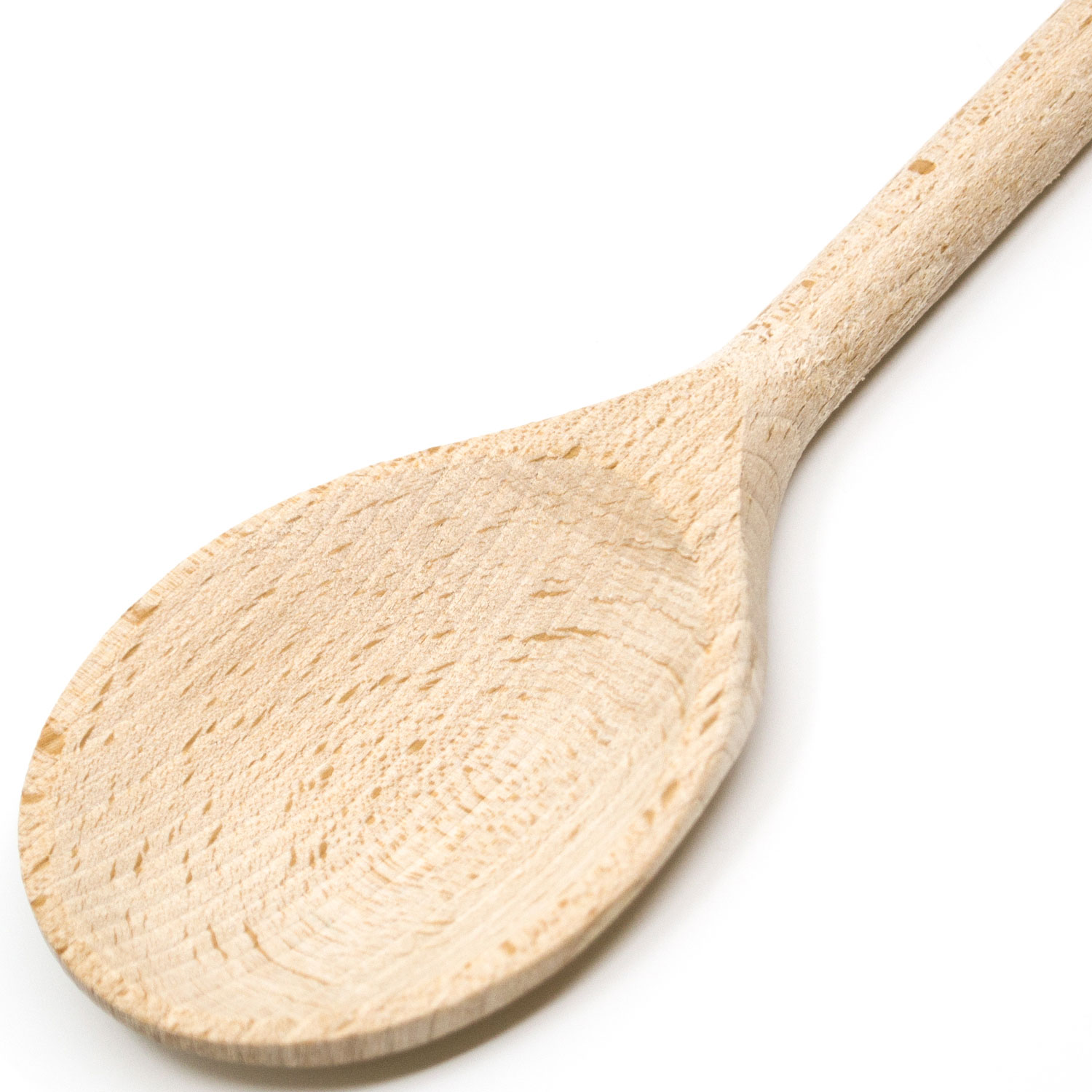 Holzkochlöffel runder Kopf aus Buchenholz