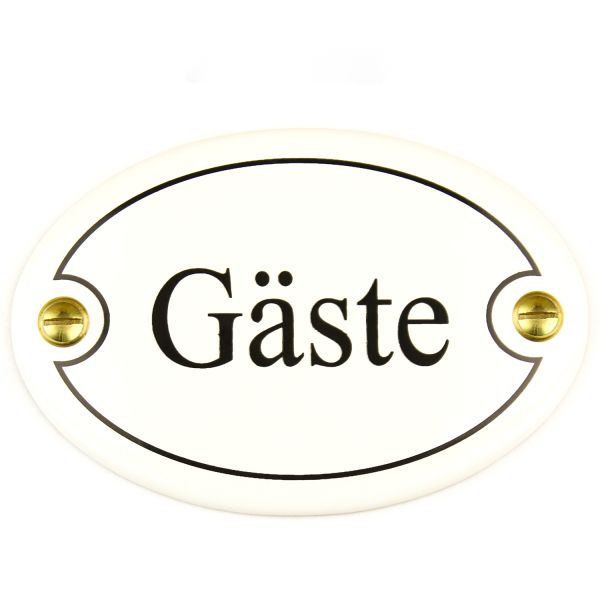 Türschild | Gäste