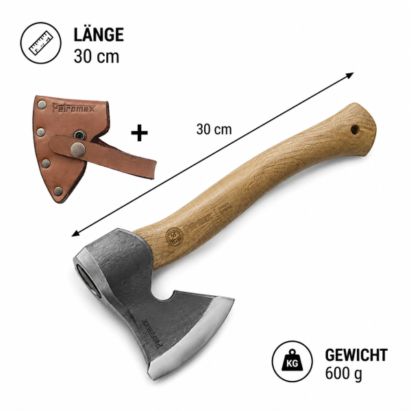 Petromax Schnitzbeil | Handgeschmiedetes Bushcraft Beil Made in Germany