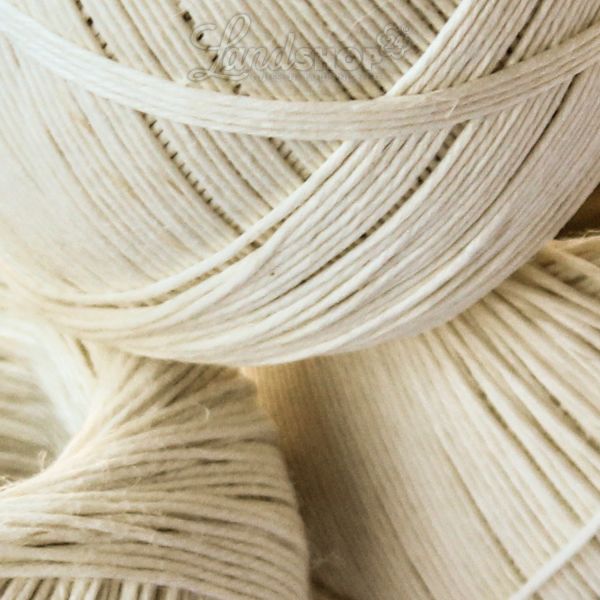 3 x Schinkenfaden Knäuel weiss